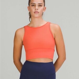 lululemon Power Pivot Crop Tank
Rib Rustic Coral Orange size 2